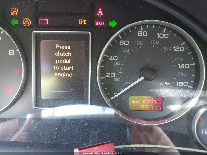 2005 Audi S4 VIN WAUPL68E25A037073 IAAI salvage auction — MECHANICAL, Clear (Virginia), sold $25 on 2026-10-02 (photo 7)