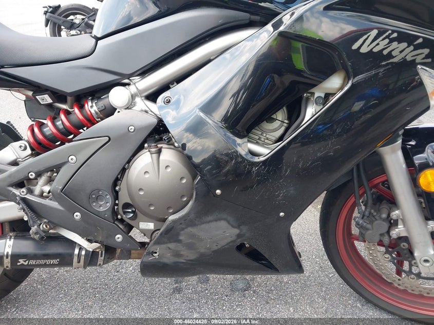 2008 Kawasaki Ninja VIN JKAEXEA138A039252 IAAI salvage auction — RIGHT SIDE, Salvage (South Carolina), sold $0 on 2026-10-02 (photo 8)