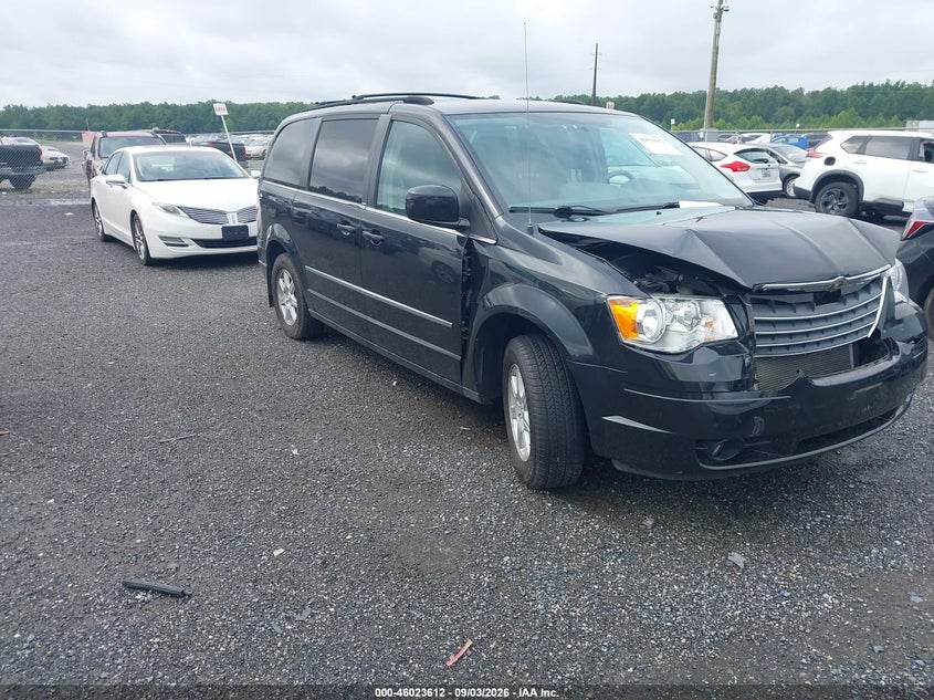 2010 Chrysler Town & country VIN 2A4RR5DX8AR123970 IAAI salvage auction — FRONT END, Salvage - Greater Than 75% (Maryland), sold $225 on 2026-10-03 (photo 1)