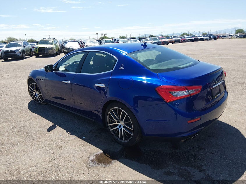 2014 Maserati Ghibli VIN ZAM57RTA6E1091654 IAAI salvage auction — RIGHT FRONT, Wait Title, sold $2,500 on 2026-09-11 (photo 3)