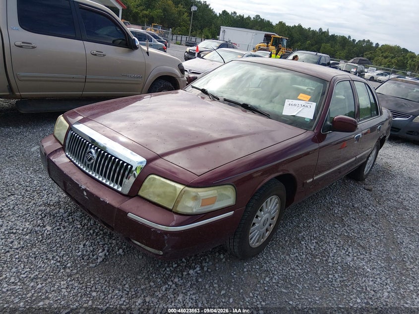 2007 Mercury Grand marquis VIN 2MEFM75V97X614471 IAAI salvage auction — NORMAL WEAR, Clear (Alabama), sold $350 on 2026-09-17 (photo 2)
