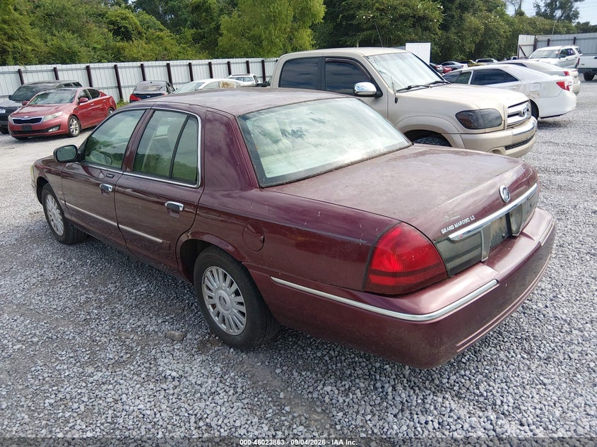 2007 Mercury Grand marquis VIN 2MEFM75V97X614471 IAAI salvage auction — NORMAL WEAR, Clear (Alabama), sold $350 on 2026-09-17 (photo 3)