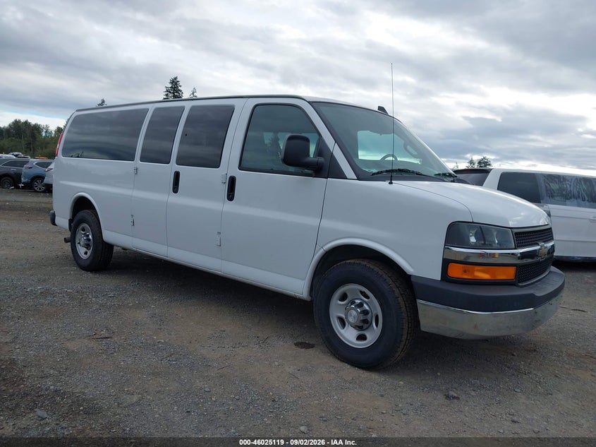 2017 Chevrolet Express 3500 VIN 1GAZGPFG6H1108508 IAAI salvage auction — NORMAL WEAR, Sf97 (Washington), sold $15,300 on 2026-09-10 (photo 1)