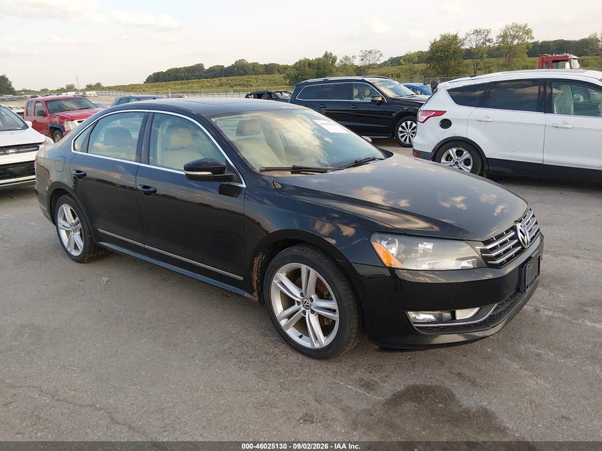 2013 Volkswagen Passat VIN 1VWCN7A38DC061114 IAAI salvage auction — NORMAL WEAR, Regular Certificate (Iowa), sold $950 on 2026-09-15 (photo 1)