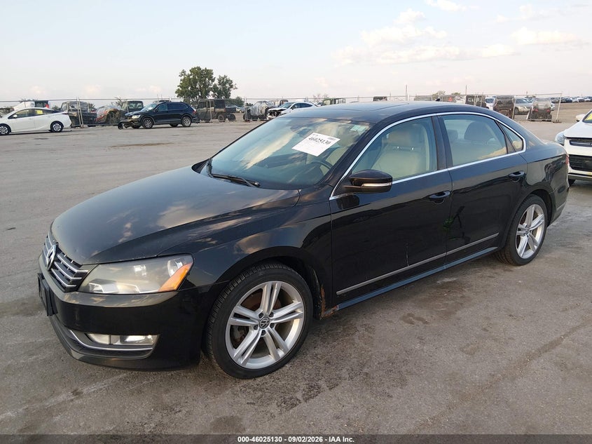 2013 Volkswagen Passat VIN 1VWCN7A38DC061114 IAAI salvage auction — NORMAL WEAR, Regular Certificate (Iowa), sold $950 on 2026-09-15 (photo 2)