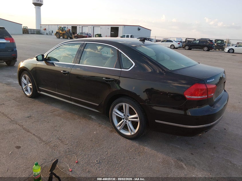 2013 Volkswagen Passat VIN 1VWCN7A38DC061114 IAAI salvage auction — NORMAL WEAR, Regular Certificate (Iowa), sold $950 on 2026-09-15 (photo 3)