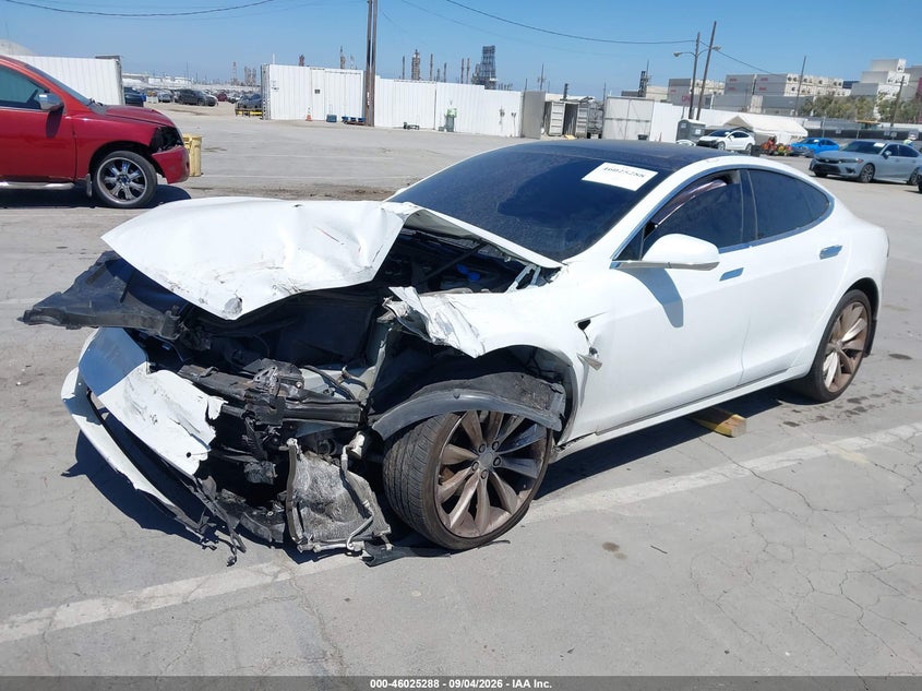 2016 Tesla Model s VIN 5YJSA1E15GF159945 IAAI salvage auction — FRONT END, Wait Title, sold $2,300 on 2026-09-23 (photo 2)
