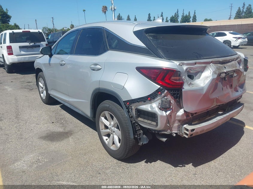 2016 Lexus Rx VIN 2T2ZZMCA9GC020929 IAAI salvage auction — FRONT & REAR, Salvage (California), sold $10,200 on 2026-09-10 (photo 3)