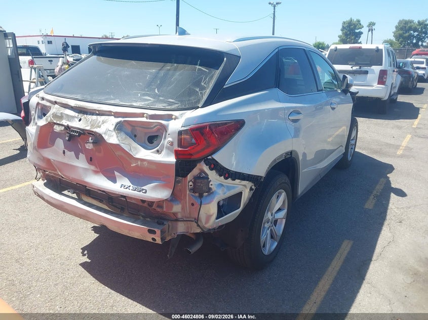 2016 Lexus Rx VIN 2T2ZZMCA9GC020929 IAAI salvage auction — FRONT & REAR, Salvage (California), sold $10,200 on 2026-09-10 (photo 4)