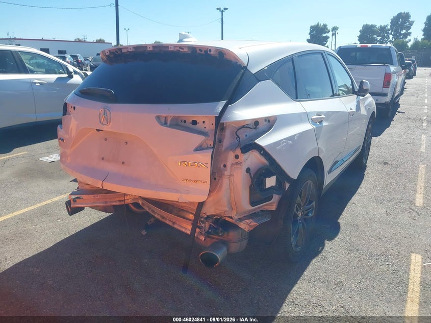 2021 Acura Rdx VIN 5J8TC2H63ML035114 IAAI salvage auction — FRONT & REAR, Salvage Title, sold $9,550 on 2026-09-14 (photo 4)