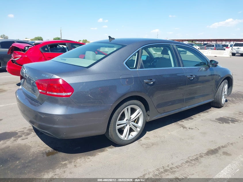 2014 Volkswagen Passat VIN 1VWBN7A34EC075573 IAAI salvage auction — LEFT FRONT, Salvage (Arizona), sold $1,050 on 2026-09-06 (photo 4)