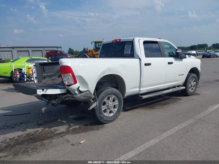2024 Ram 2500 VIN 3C6UR5DJ2RG146004 IAAI salvage auction — REAR END, Wait Title, sold $11,600 on 2026-10-09 (photo 4)