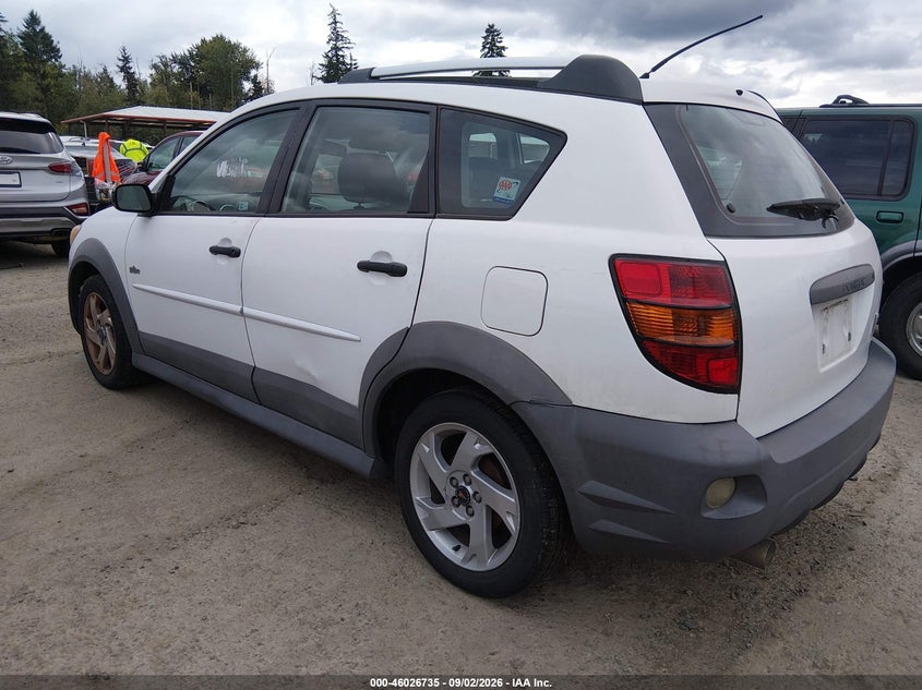 2007 Pontiac Vibe VIN 5Y2SL65817Z424567 IAAI salvage auction — RIGHT REAR, Clear (Washington), sold $325 on 2026-09-30 (photo 3)