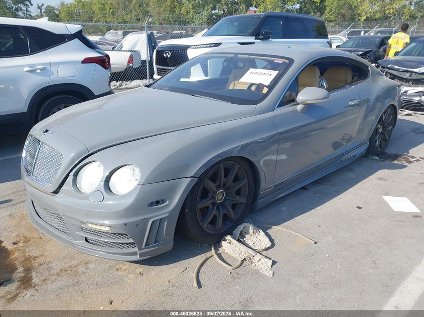 2005 Bentley Continental VIN SCBCR63W85C030040 IAAI salvage auction — NORMAL WEAR, Clear (Tennessee), sold $2,775 on 2026-09-10 (photo 2)