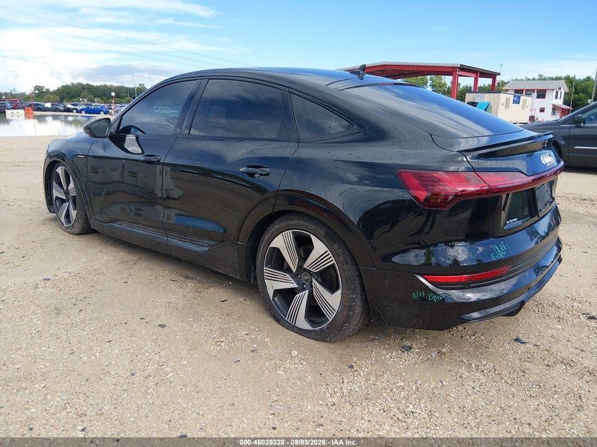 2021 Audi E-tron sportback VIN WA13AAGE5MB024350 IAAI salvage auction — REAR END, Salvage Title, sold $19,200 on 2026-10-09 (photo 3)