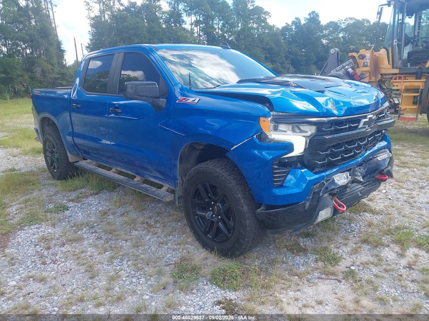 2023 Chevrolet Silverado 1500 VIN 3GCPDFEK1PG105930 IAAI salvage auction — FRONT END, Salvage Title, sold $12,700 on 2026-10-08 (photo 1)
