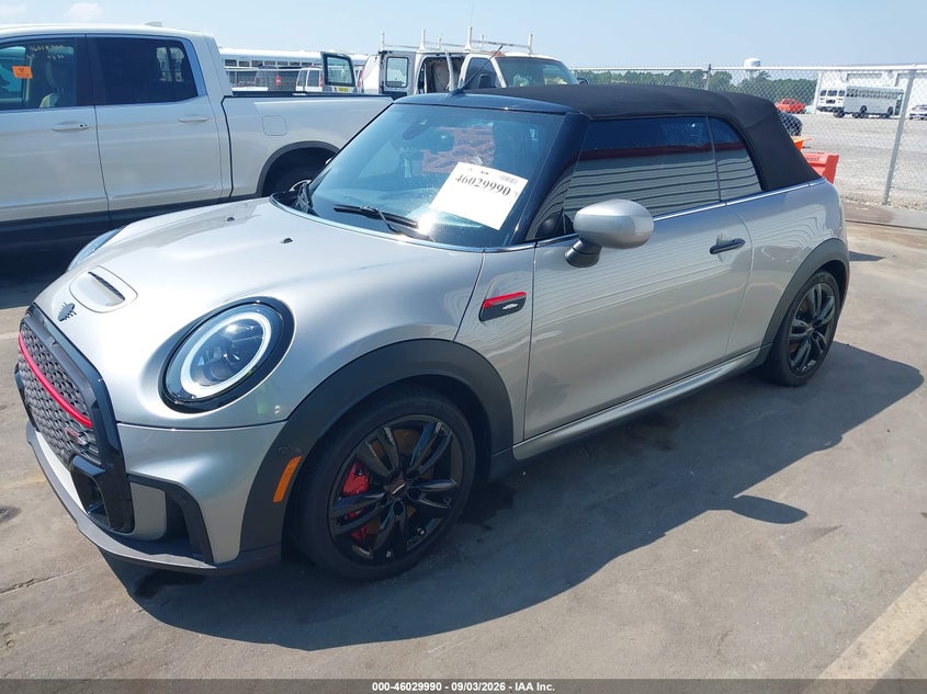 2023 Mini Convertible VIN WMW63DL05P3R03660 IAAI salvage auction — WATER/FLOOD, Wait Title, sold $6,800 on 2026-10-08 (photo 2)