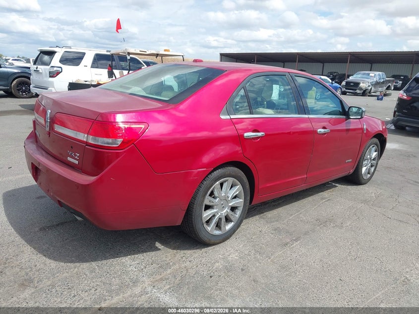 2012 Lincoln Mkz VIN 3LNDL2L38CR807389 IAAI salvage auction — REAR END, Wait Title, sold $400 on 2026-10-01 (photo 4)