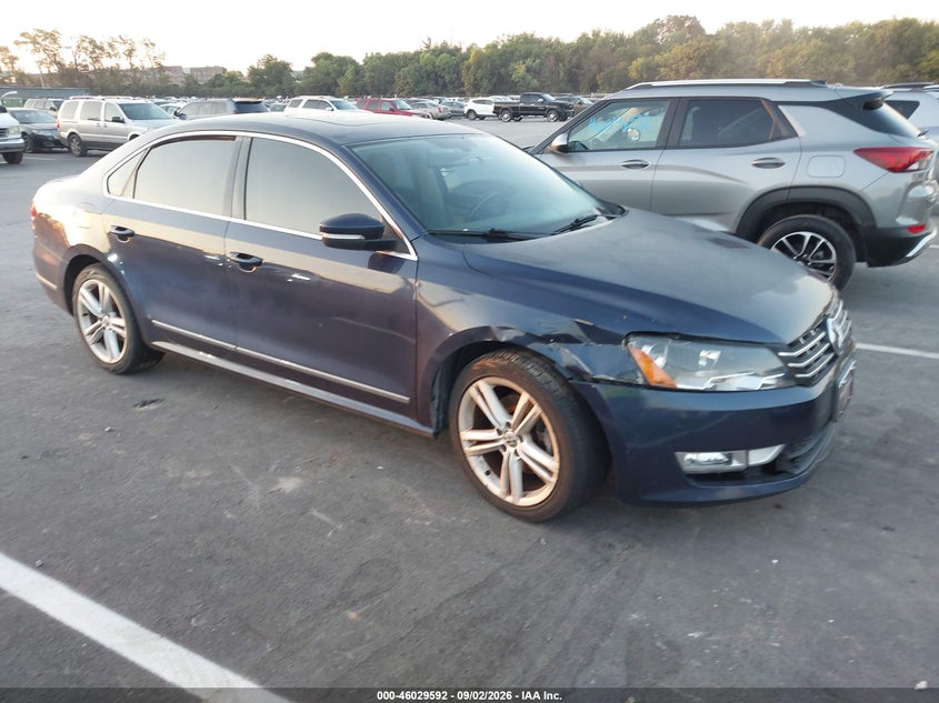 2013 Volkswagen Passat VIN 1VWCN7A31DC026737 IAAI salvage auction — NORMAL WEAR, Clear (Tennessee), sold $25 on 2026-09-29 (photo 1)