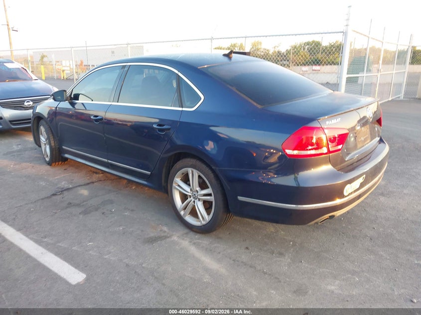 2013 Volkswagen Passat VIN 1VWCN7A31DC026737 IAAI salvage auction — NORMAL WEAR, Clear (Tennessee), sold $25 on 2026-09-29 (photo 3)