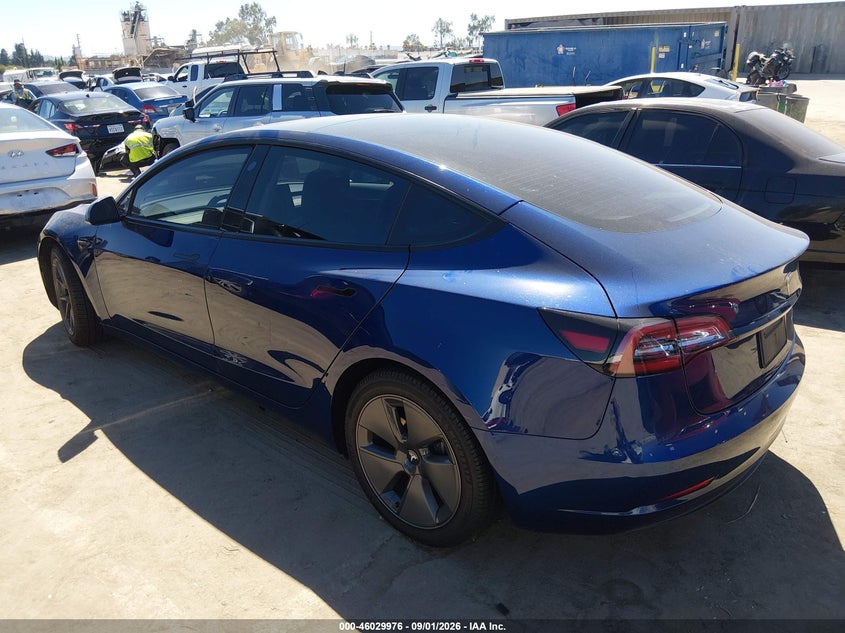 2021 Tesla Model 3 VIN 5YJ3E1EB5MF079459 IAAI salvage auction — NORMAL WEAR, Clear - Dealer Only (California), sold $5,550 on 2026-09-10 (photo 3)