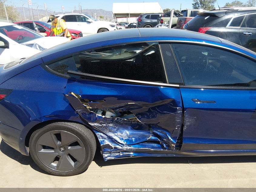 2021 Tesla Model 3 VIN 5YJ3E1EB5MF079459 IAAI salvage auction — NORMAL WEAR, Clear - Dealer Only (California), sold $5,550 on 2026-09-10 (photo 6)