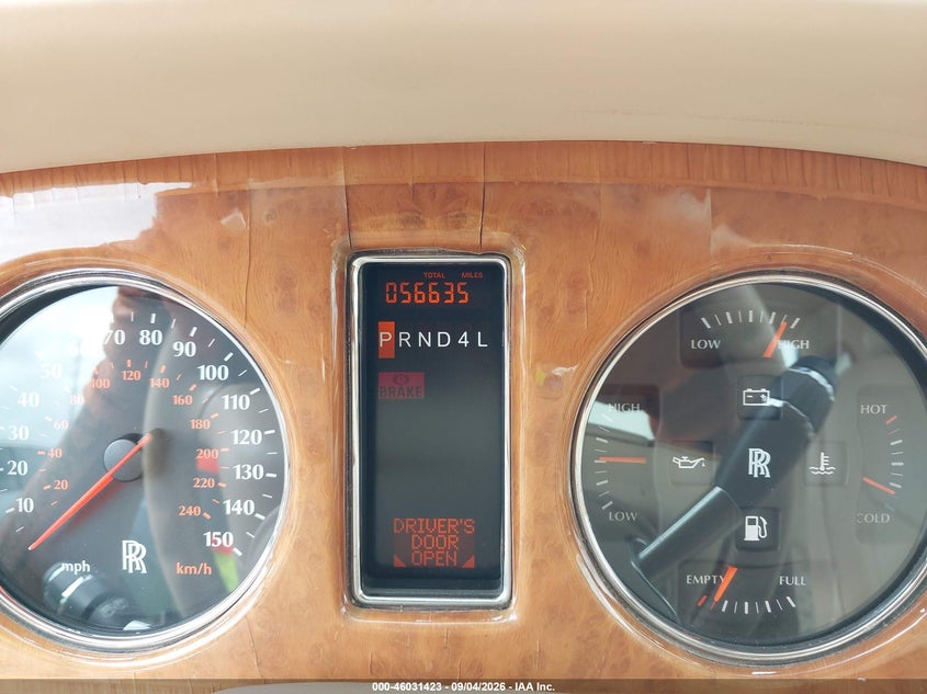 2000 Rolls-royce Silver seraph VIN SCALA61E3YCX04105 IAAI salvage auction — RIGHT REAR, Clear (Georgia), sold $8,600 on 2026-09-14 (photo 7)