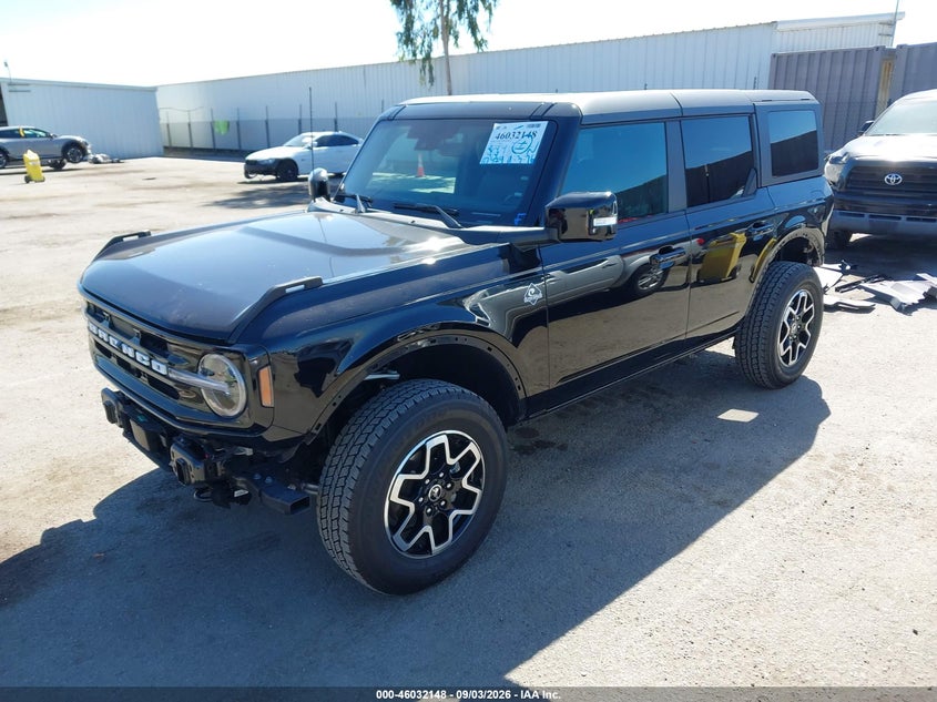 2025 Ford Bronco VIN 1FMEE8BP4SLA49280 IAAI salvage auction — REAR END, Wait Title, sold $27,600 on 2026-09-28 (photo 2)
