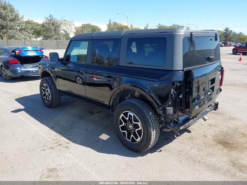 2025 Ford Bronco VIN 1FMEE8BP4SLA49280 IAAI salvage auction — REAR END, Wait Title, sold $27,600 on 2026-09-28 (photo 3)
