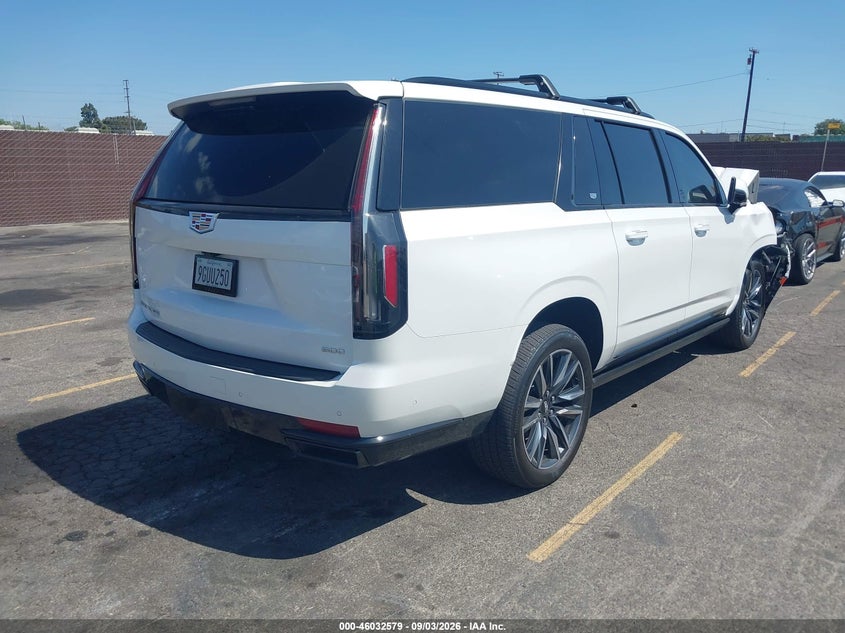 2023 Cadillac Escalade VIN 1GYS4RKL1PR429026 IAAI salvage auction — FRONT END, Salvage Title, sold $26,200 on 2026-10-09 (photo 4)