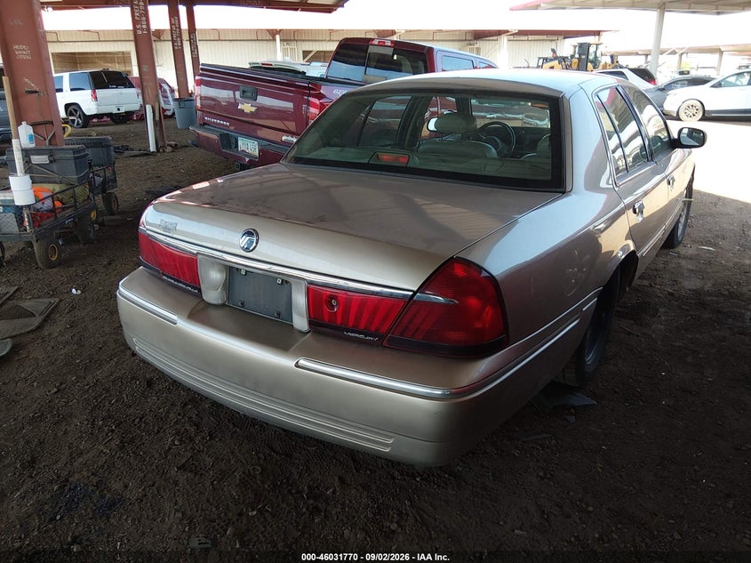 2000 Mercury Grand marquis VIN 2MEFM75W8YX665633 IAAI salvage auction — RIGHT FRONT, Salvage (Arizona), sold $400 on 2026-09-22 (photo 4)