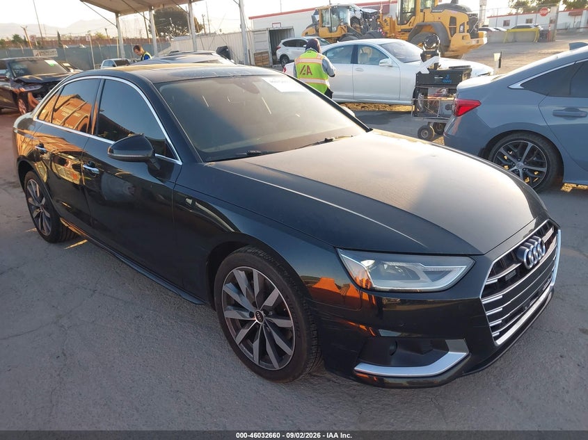 2021 Audi A4 VIN WAUABAF43MA069275 — IAAI salvage auction photo