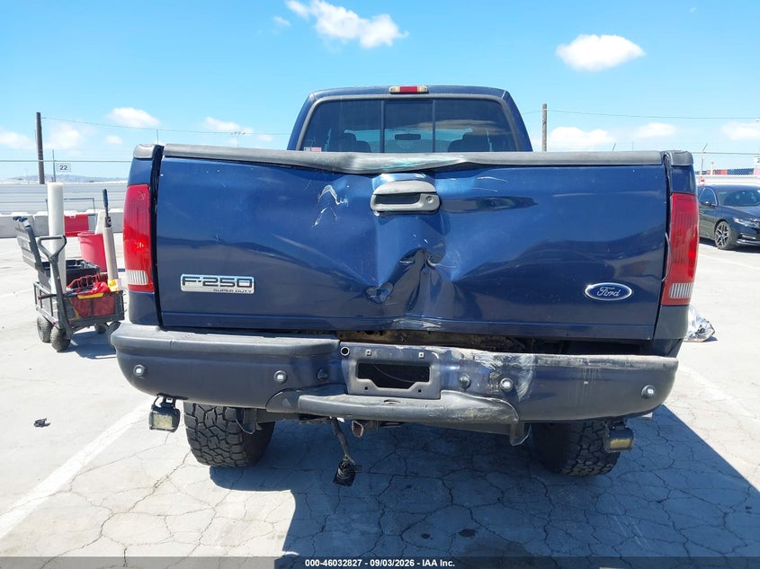 2006 Ford F-250 VIN 1FTSW21P06EB63323 IAAI salvage auction — REAR END, Salvage (California), sold $2,050 on 2026-09-16 (photo 6)