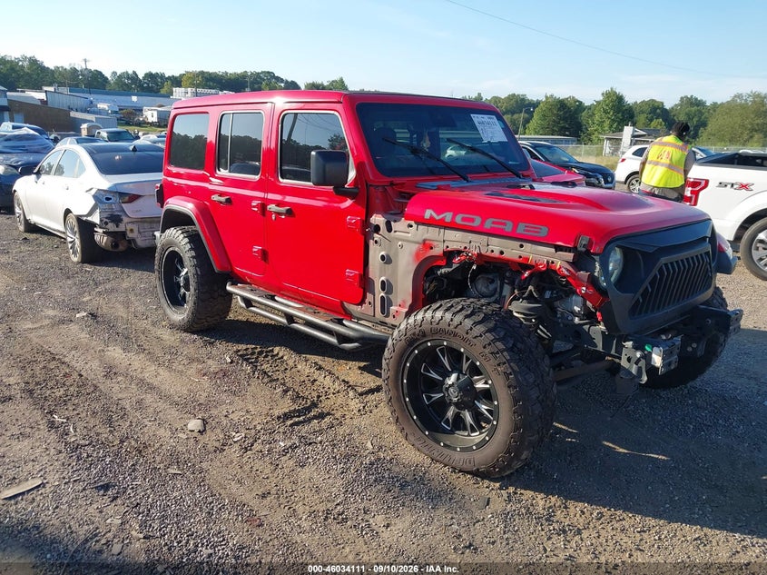 2019 Jeep Wrangler / VIN 1C4HJXEG0KW525686 — IAAI salvage auction photo