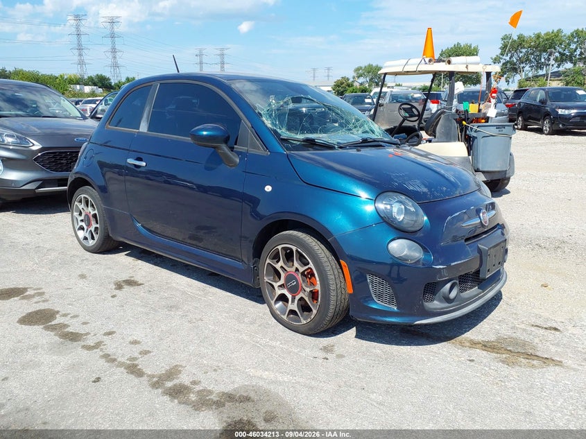 2015 Fiat 500 VIN 3C3CFFHH9FT667710 IAAI salvage auction — NORMAL WEAR, Clear (Illinois), sold $775 on 2026-09-15 (photo 1)