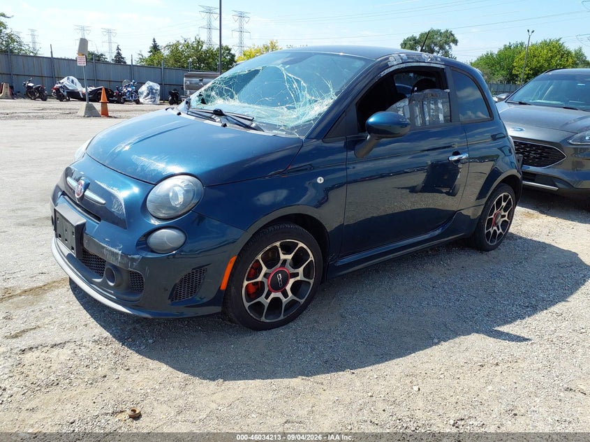 2015 Fiat 500 VIN 3C3CFFHH9FT667710 IAAI salvage auction — NORMAL WEAR, Clear (Illinois), sold $775 on 2026-09-15 (photo 2)