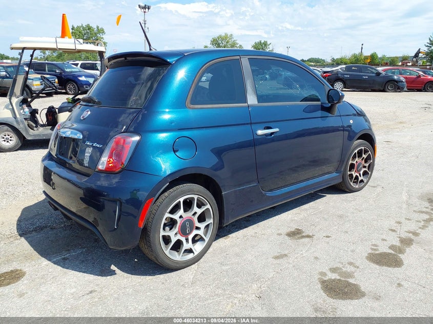 2015 Fiat 500 VIN 3C3CFFHH9FT667710 IAAI salvage auction — NORMAL WEAR, Clear (Illinois), sold $775 on 2026-09-15 (photo 4)