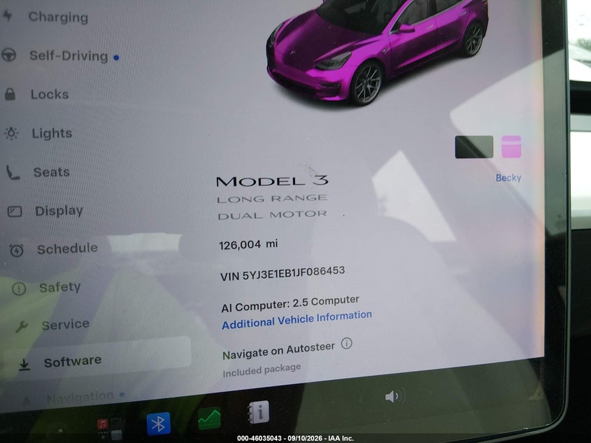 2018 Tesla Model 3 VIN 5YJ3E1EB1JF086453 IAAI salvage auction — REAR END, Salvage (Ohio), sold $4,650 on 2026-09-24 (photo 7)