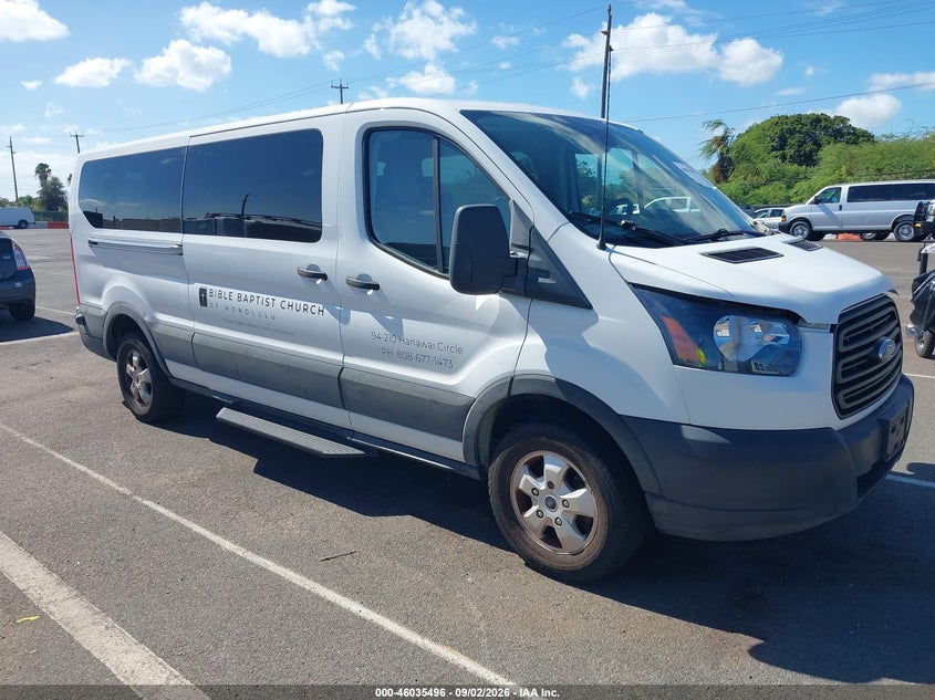 2019 Ford Transit VIN 1FBZX2YGXKKB63959 IAAI salvage auction — LEFT REAR, Wait Title, sold $1,250 on 2026-10-22 (photo 1)