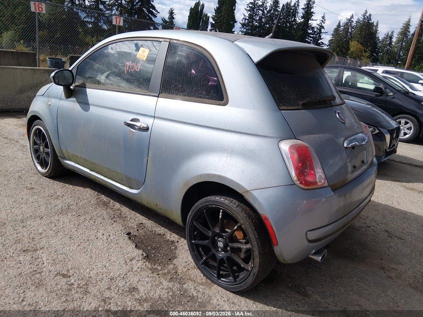 2013 Fiat 500 VIN 3C3CFFAR5DT665999 IAAI salvage auction — NORMAL WEAR, Clear (Washington), sold $275 on 2026-09-16 (photo 3)