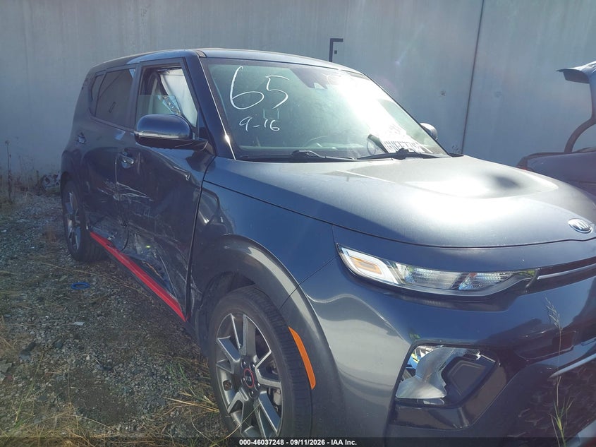 2020 Kia Soul VIN KNDJ63AU9L7075183 IAAI salvage auction — RIGHT SIDE, Salvage Title, sold $1,850 on 2026-09-16 (photo 1)
