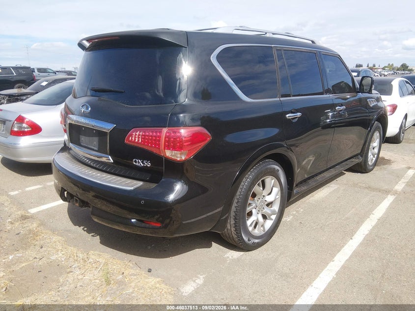 2013 Infiniti Qx56 VIN JN8AZ2NE2D9040788 IAAI salvage auction — NORMAL WEAR, Clear - Dealer Only (California), sold $25 on 2026-09-10 (photo 4)