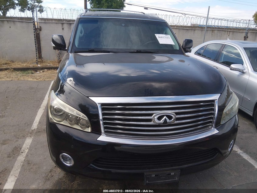 2013 Infiniti Qx56 VIN JN8AZ2NE2D9040788 IAAI salvage auction — NORMAL WEAR, Clear - Dealer Only (California), sold $25 on 2026-09-10 (photo 6)