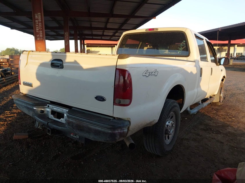 2005 Ford F-250 VIN 1FTSW21585EA59806 IAAI salvage auction — LEFT FRONT, Salvage (Arizona), sold $500 on 2026-10-09 (photo 4)