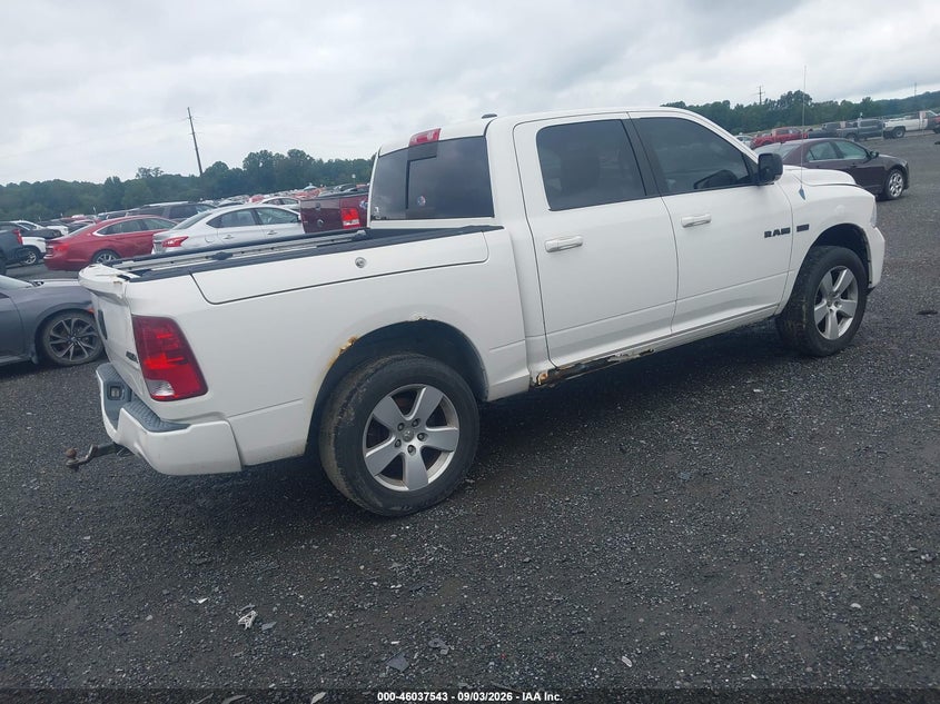 2009 Dodge Ram 1500 VIN 1D3HV13T29J515953 IAAI salvage auction — NORMAL WEAR, Clear - Less Than 75% (Maryland), sold $625 on 2026-10-07 (photo 4)