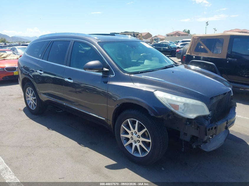 2014 Buick Enclave VIN 5GAKRBKD9EJ147737 IAAI salvage auction — FRONT END, Salvage (Arizona), sold $925 on 2026-09-22 (photo 1)