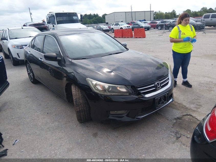 2014 Honda Accord VIN 1HGCR2F55EA099886 IAAI salvage auction — NORMAL WEAR, Original (Texas), sold $1,250 on 2026-09-23 (photo 1)