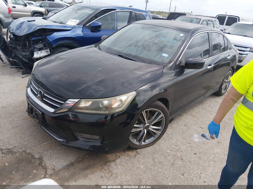 2014 Honda Accord VIN 1HGCR2F55EA099886 IAAI salvage auction — NORMAL WEAR, Original (Texas), sold $1,250 on 2026-09-23 (photo 2)