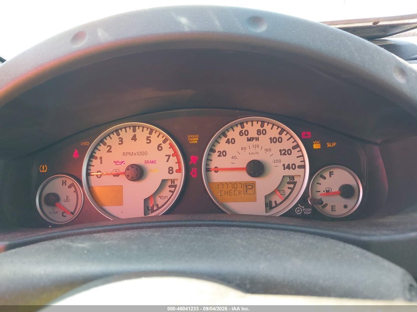 2011 Nissan Xterra VIN 5N1AN0NW7BC516050 IAAI salvage auction — FRONT END, Salvage Certificate (California), sold $1,025 on 2026-09-25 (photo 7)