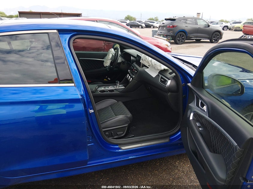 2020 Genesis G70 VIN KMTG34LE0LU053509 IAAI salvage auction — RIGHT FRONT, Wait Title, sold $4,050 on 2026-10-05 (photo 5)